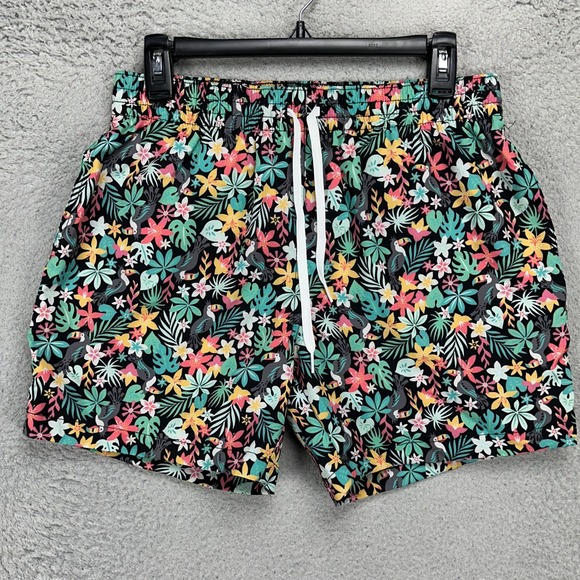 Chubbies The Bloomerangs Mens Swim Trunks Medium Multi Floral